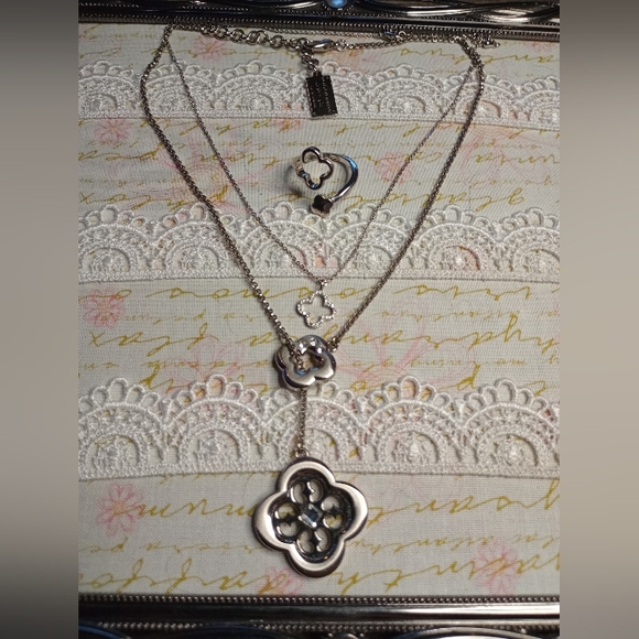 Silver Socialite Necklaces And Ring - Picture 2 of 11